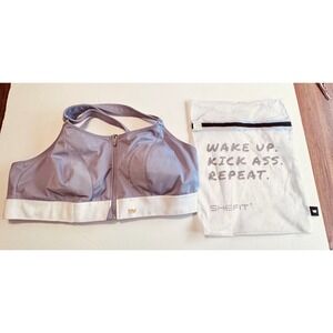 Shefit‎ Ultimate Sports Bra 5Luxe Lavender Purple High Impact Front Zip Workout